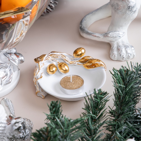 Подставка для украшений Oliva Branch (Олива Бранч) Белая Мраморное золото Подставка для украшений Oliva Branch (Олива Бранч) Белая Мраморное золото