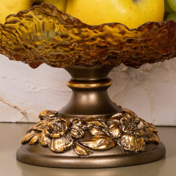 Фруктовница-конфетница Лето Бронза Фруктовница-конфетница Лето Бронза