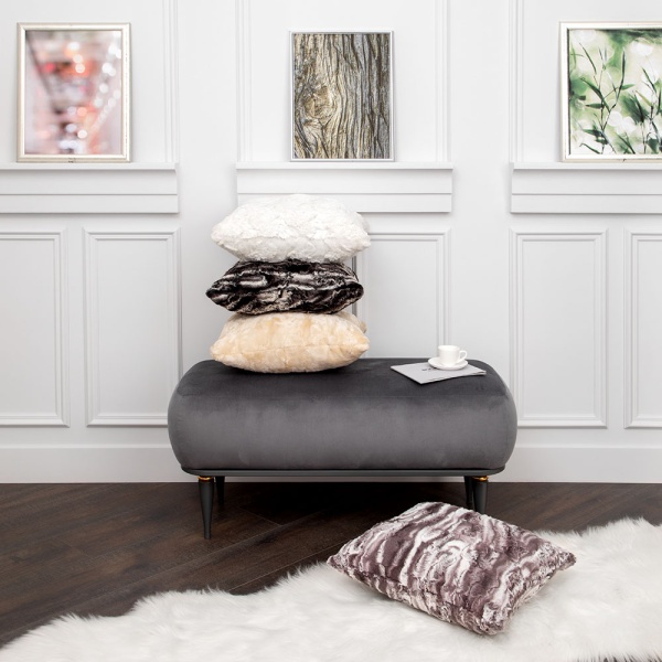 Подушка декоративная Рекс Серая Подушка декоративная Рекс Серая