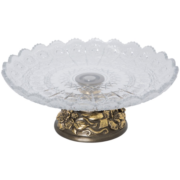 Фруктовница Лето Бронза со стеклянной чашей Фруктовница Лето Бронза со стеклянной чашей