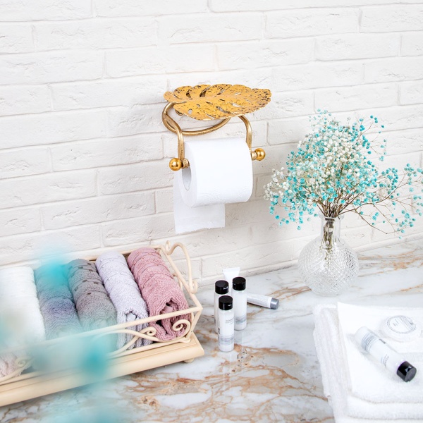 Держатель для туалетной бумаги Monstera Deliciosa (Монстера) Амбер Держатель для туалетной бумаги Monstera Deliciosa (Монстера) Амбер