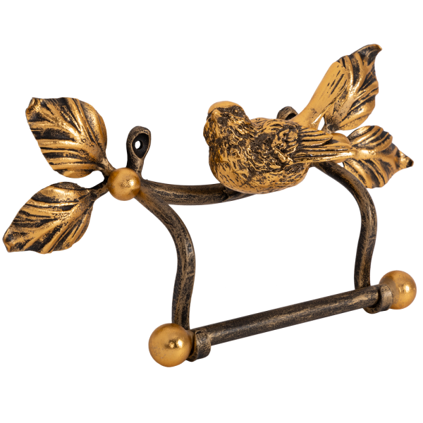 Держатель для туалетной бумаги Птичка Бронза Держатель для туалетной бумаги Птичка Бронза