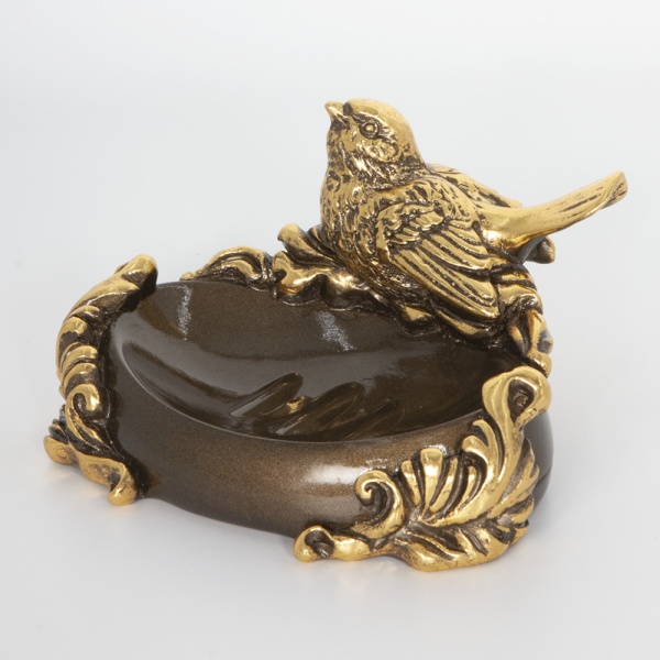 Мыльница Птичка Терра Бронза Мыльница Птичка Терра Бронза