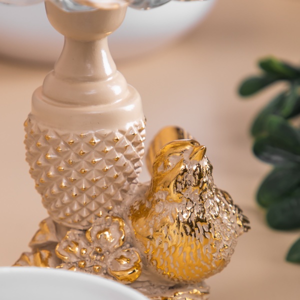 Фруктовница-конфетница Птичка Терра сонг Айвори Фруктовница-конфетница Птичка Терра сонг Айвори