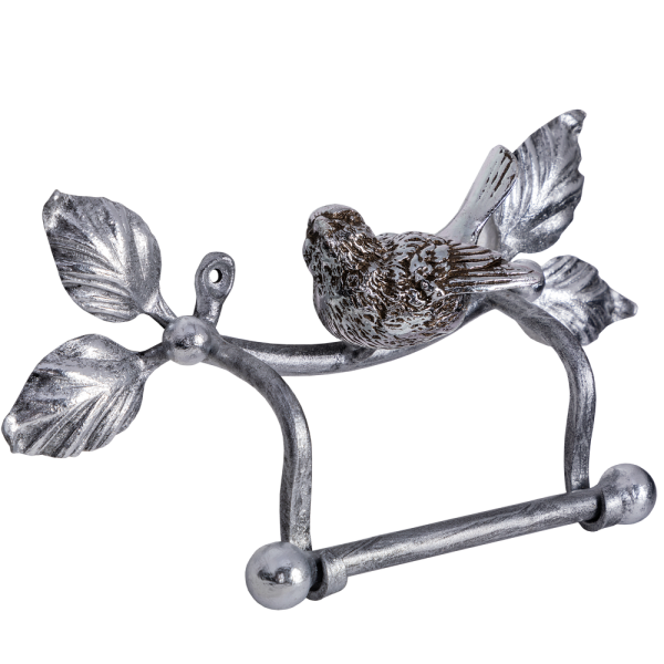 Держатель для туалетной бумаги Птичка Античное Серебро Держатель для туалетной бумаги Птичка Античное Серебро
