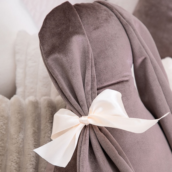 Подушка декоративная Кролик Мия Вельвет Кофе Подушка декоративная Кролик Мия Вельвет Кофе