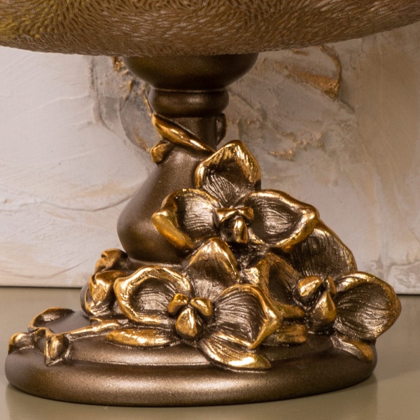 Фруктовница-конфетница Орхидея Лелия Бронза Фруктовница-конфетница Орхидея Лелия Бронза