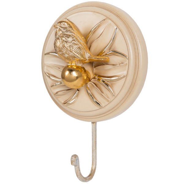 Настенный крючок Птичка Зарничка Дримс Айвори Настенный крючок Птичка Зарничка Дримс Айвори