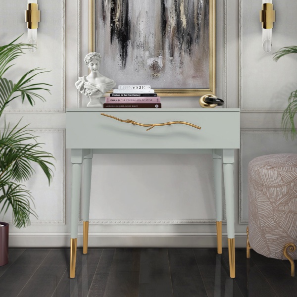 Консоль Арт Колор matte Стайл Голд Серый дым матовый