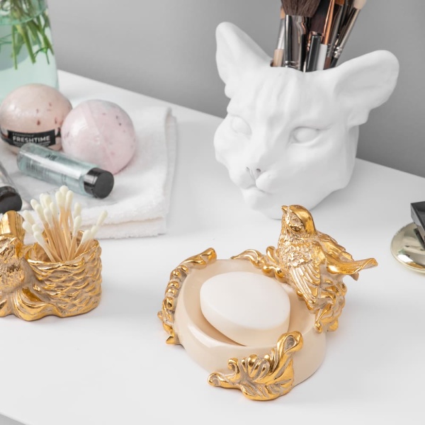 Мыльница Птичка Терра Айвори Мыльница Птичка Терра Айвори