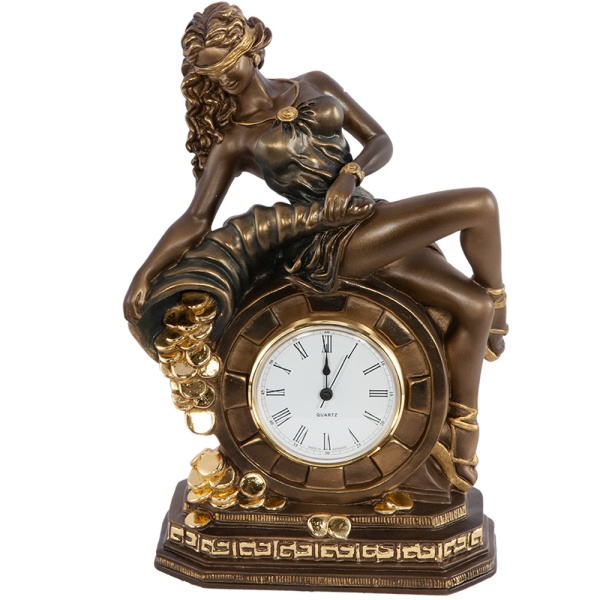 Часы настольные Колесо Фортуны Бронза Часы настольные Колесо Фортуны Бронза