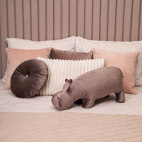 Подушка декоративная Вельвет Кофе Подушка декоративная Вельвет Кофе