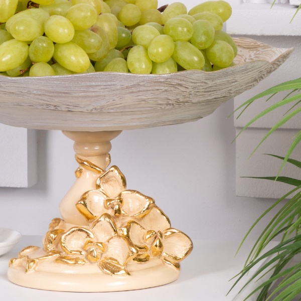 Фруктовница-конфетница Орхидея Лелия Айвори Фруктовница-конфетница Орхидея Лелия Айвори