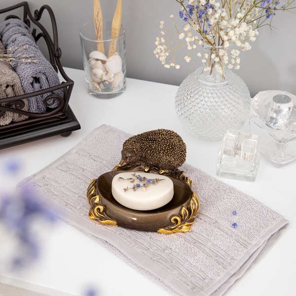 Мыльница Ежик Барб Бронза Мыльница Ежик Барб Бронза