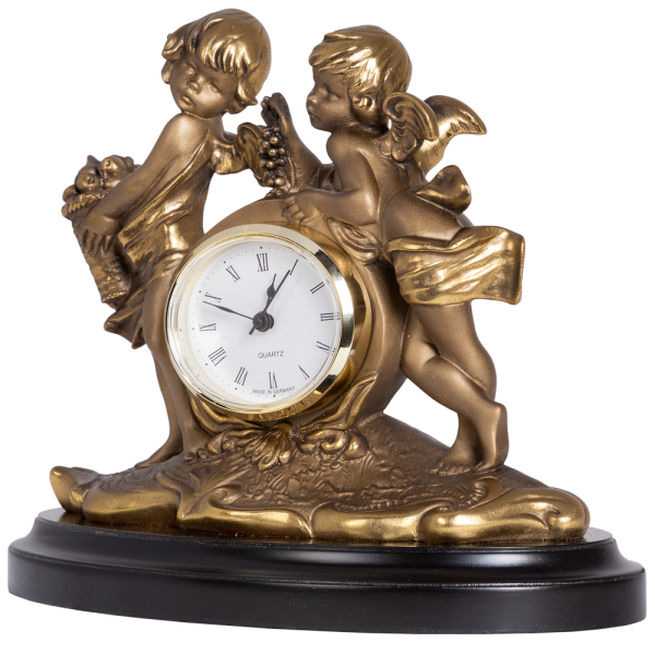 Часы настольные Путти малые Бронза Часы настольные Путти малые Бронза