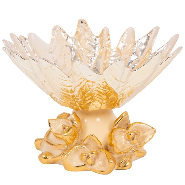 Фруктовница-конфетница Орхидея Лайм Айвори Фруктовница-конфетница Орхидея Лайм Айвори