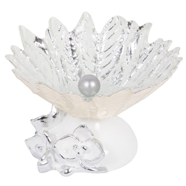 Фруктовница-конфетница Орхидея Лайм Серебро Фруктовница-конфетница Орхидея Лайм Серебро