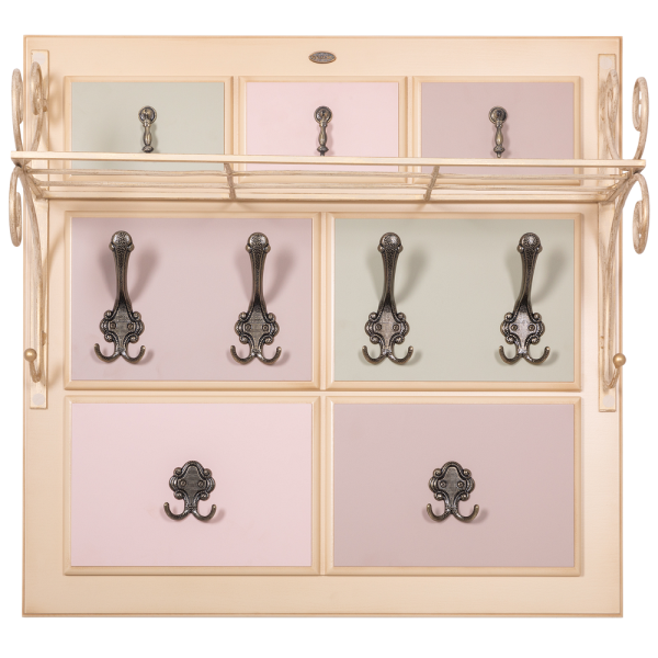 Вешалка настенная Пандора 2 Айвори Акварель Вешалка настенная Пандора 2 Айвори Акварель