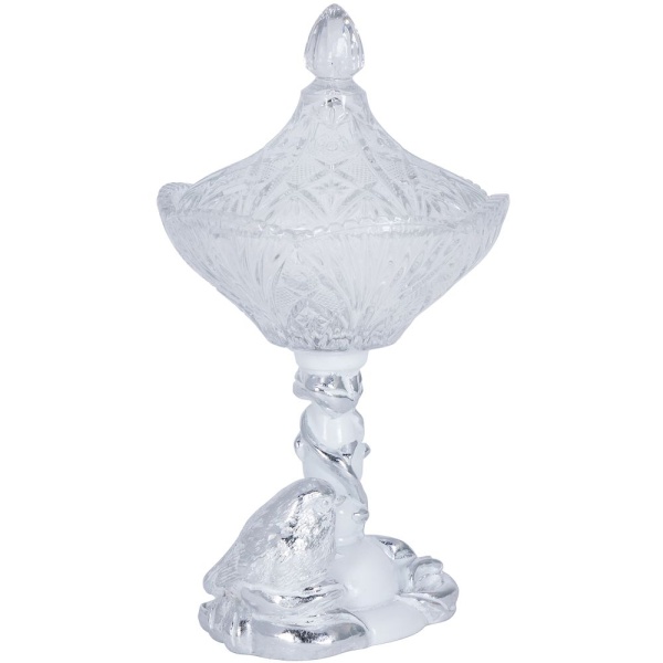 Сахарница стеклянная с крышкой Зарничка Свитти Белый Сахарница стеклянная с крышкой Зарничка Свитти Белый