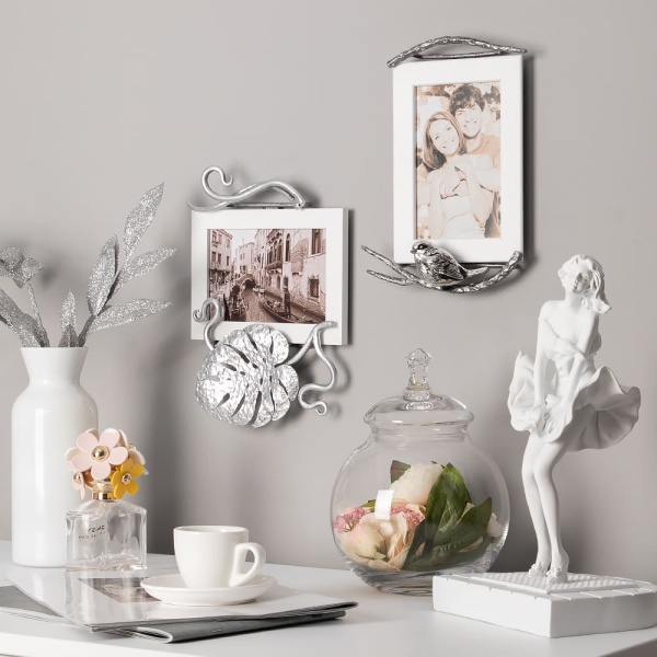 Фоторамка Monstera Deliciosa (Монстера) Античное серебро горизонтальная Фоторамка Monstera Deliciosa (Монстера) Античное серебро горизонтальная