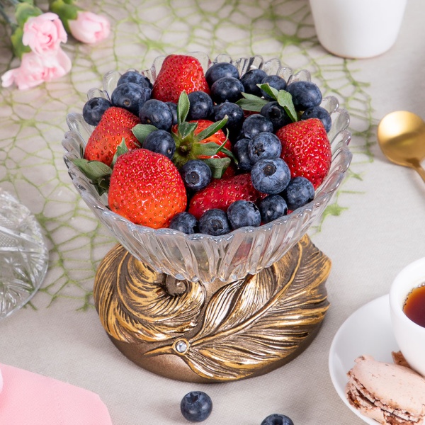 Фруктовница-конфетница Боа Бронза Фруктовница-конфетница Боа Бронза