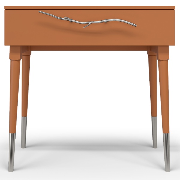 Консоль Арт Колор matte Стайл Сильвер Томленый оранжевый матовый