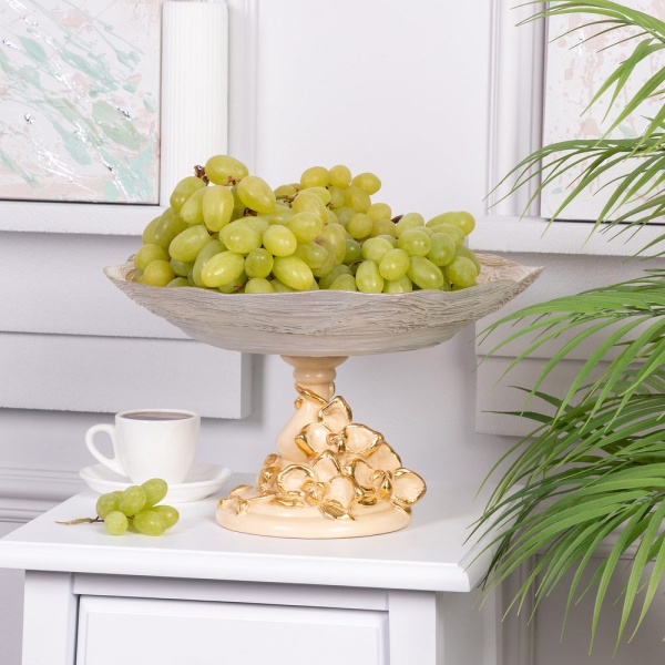 Фруктовница-конфетница Орхидея Лелия Айвори Фруктовница-конфетница Орхидея Лелия Айвори