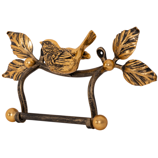 Держатель для туалетной бумаги Птичка Бронза Держатель для туалетной бумаги Птичка Бронза