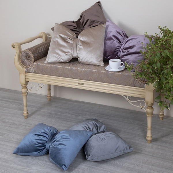 Подушка декоративная Бант Лиловый Подушка декоративная Бант Лиловый