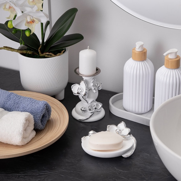 Мыльница Орхидея Калипсо Белый Мыльница Орхидея Калипсо Белый