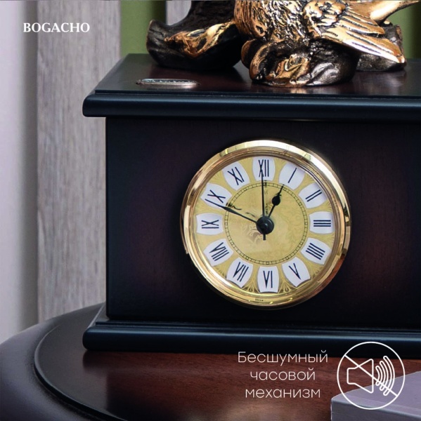 Часы Птички Терра Дуэт Орех Бронза Часы Птички Терра Дуэт Орех Бронза