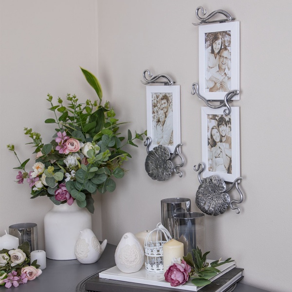 Фоторамка Monstera Deliciosa (Монстера) Айс Античное серебро Фоторамка Monstera Deliciosa (Монстера) Айс Античное серебро