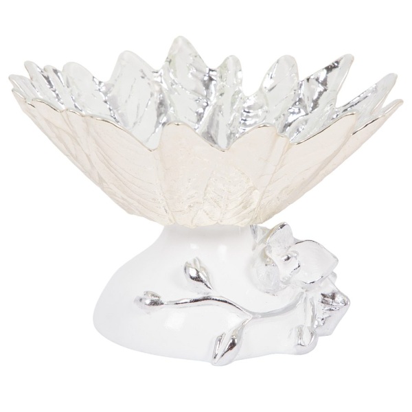 Фруктовница-конфетница Орхидея Лайм Серебро Фруктовница-конфетница Орхидея Лайм Серебро