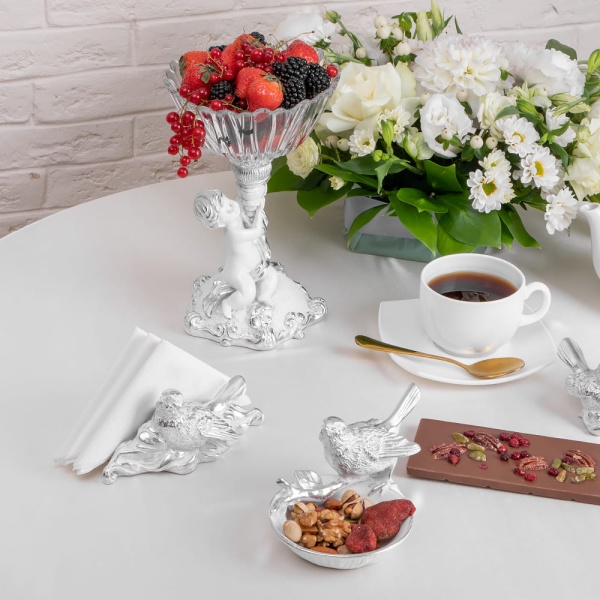 Фруктовница-конфетница Эдем Сильвер Фруктовница-конфетница Эдем Сильвер