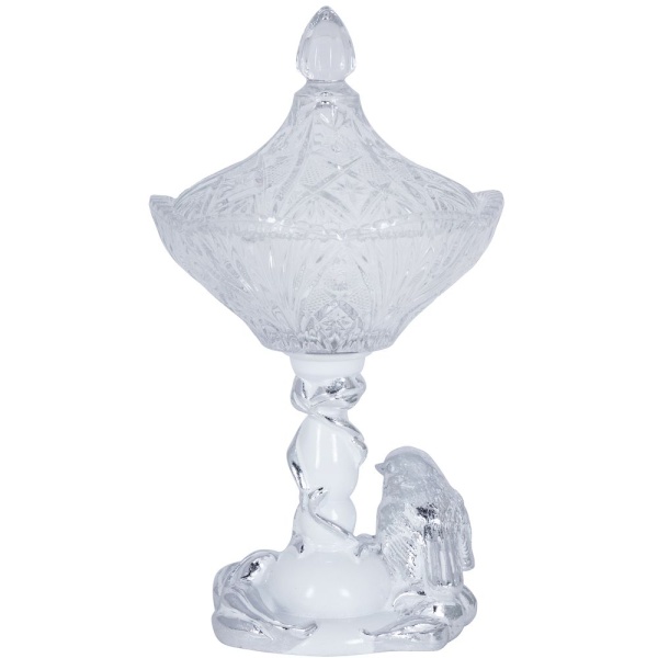 Сахарница стеклянная с крышкой Зарничка Свитти Белый Сахарница стеклянная с крышкой Зарничка Свитти Белый