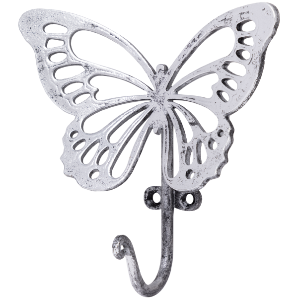 Крючок Бабочка Эир большой Античное серебро Крючок Бабочка Эир большой Античное серебро