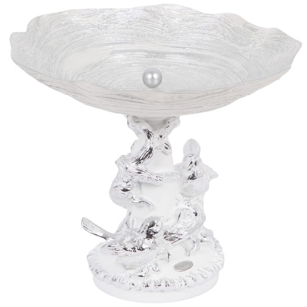 Фруктовница-конфетница Мелодия Любви Серебро Фруктовница-конфетница Мелодия Любви Серебро