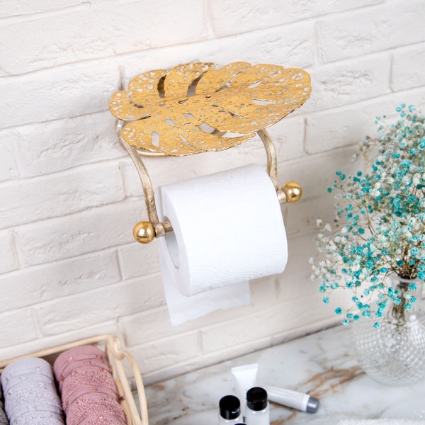 Держатель для туалетной бумаги Monstera Deliciosa (Монстера) Айвори Держатель для туалетной бумаги Monstera Deliciosa (Монстера) Айвори