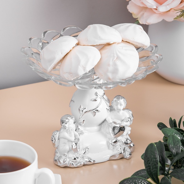 Фруктовница-конфетница Мерси Белая Фруктовница-конфетница Мерси Белая