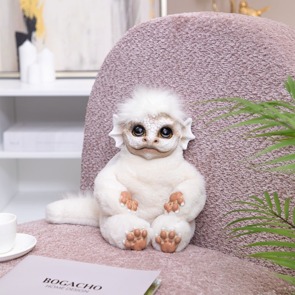 Игрушка мягкая Дракон Бэби Мистик Белый Игрушка мягкая Дракон Бэби Мистик Белый