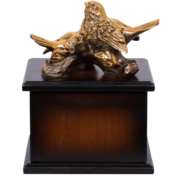 Часы Птички Терра Дуэт Орех Бронза Часы Птички Терра Дуэт Орех Бронза