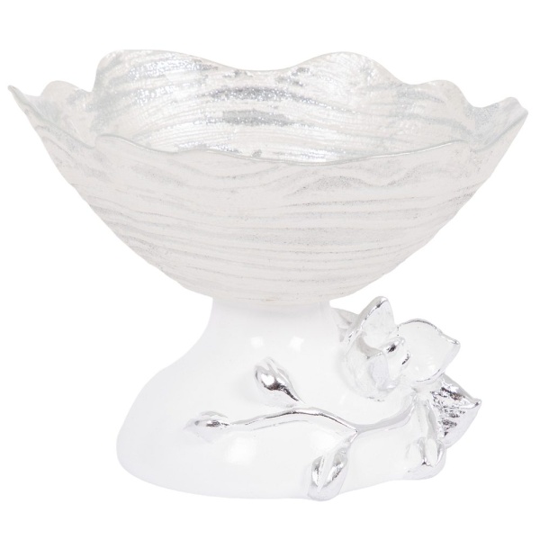 Фруктовница-конфетница Орхидея Лайм Серебро Фруктовница-конфетница Орхидея Лайм Серебро