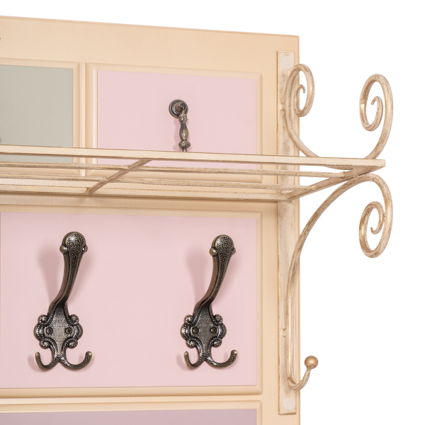 Вешалка настенная Пандора 3 Айвори Акварель Вешалка настенная Пандора 3 Айвори Акварель