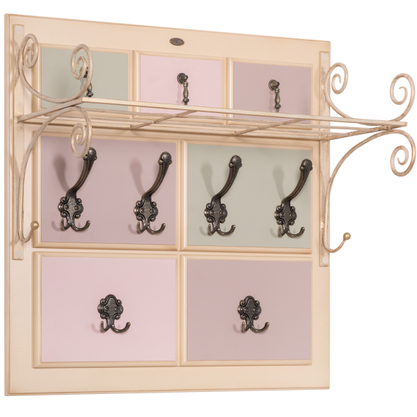 Вешалка настенная Пандора 2 Айвори Акварель Вешалка настенная Пандора 2 Айвори Акварель