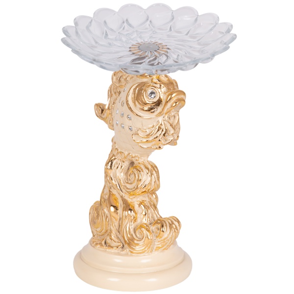 Фруктовница Заветное желание Айвори с чашей из стекла Фруктовница Заветное желание Айвори с чашей из стекла