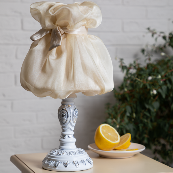 Настольная лампа Корса Сильвер Мадлен Жемчуг