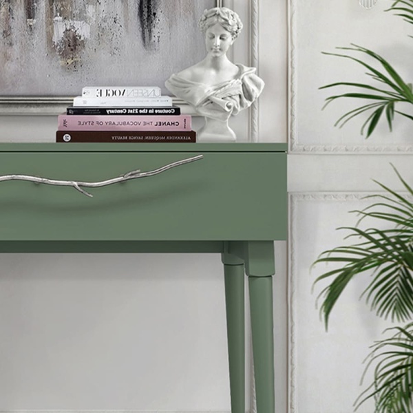 Консоль Арт Колор matte Стайл Сильвер Зеленый нефрит матовый