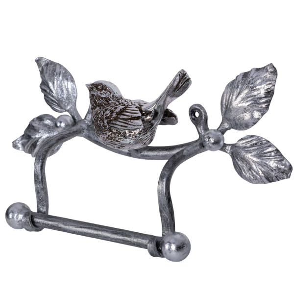 Держатель для туалетной бумаги Птичка Античное Серебро Держатель для туалетной бумаги Птичка Античное Серебро