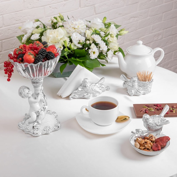 Фруктовница-конфетница Эдем Сильвер Фруктовница-конфетница Эдем Сильвер