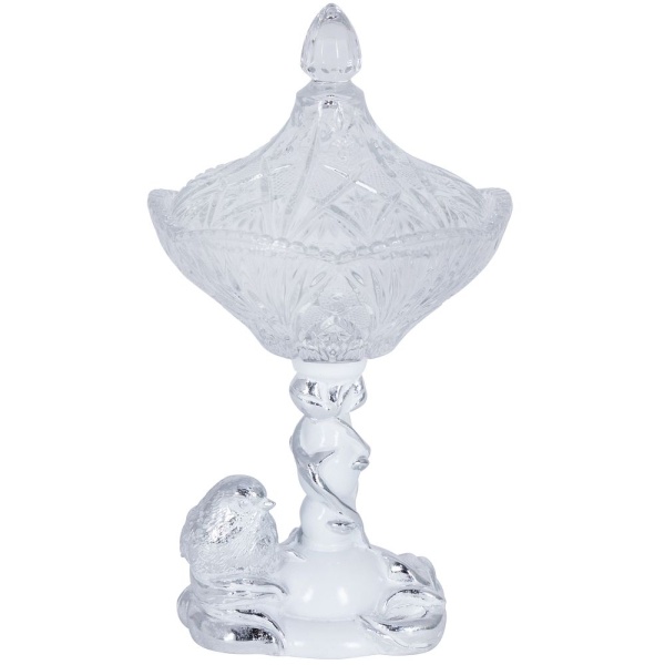 Сахарница стеклянная с крышкой Зарничка Свитти Белый Сахарница стеклянная с крышкой Зарничка Свитти Белый